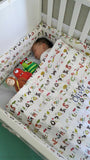 Organic Crib Bumper with Cover and Canopy