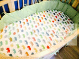 Organic Crib Bumper with Cover and Canopy