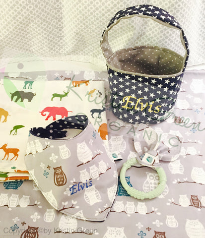 Organic Personalized Baby gift set D